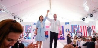 Abinader anuncia vicepresidenta Raquel Peña será nuevamente su compañera de boleta