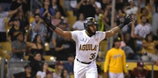 Luis Valenzuela pega el hit de oro en triunfo de las Águilas sobre los Gigantes