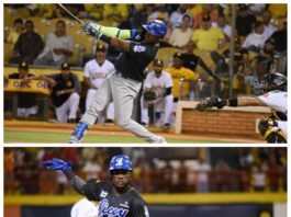 Rojas Jr. y De León guían victoria del Licey sobre las Águilas