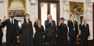 Vicepresidenta Raquel Peña juramenta los nuevos jueces del Tribunal Constitucional