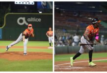 Espino y Mateo comandan victoria de los Toros sobre el Licey