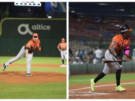 Espino y Mateo comandan victoria de los Toros sobre el Licey