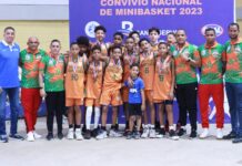 Santiago conquista el Convivio Nacional de Minibaloncesto Masculino