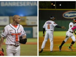 Valdés y Simón lideran victoria de los Toros sobre el Escogido