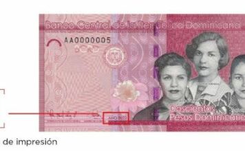 Banco Central anuncia circulación nuevos billetes de RD$200.00 pesos