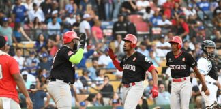 Hernández fleta jonrón en triunfo del Escogido sobre el Licey
