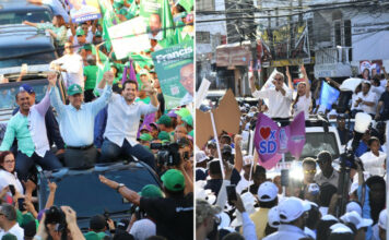Abinader y Leonel echan un pulso por la conquista del voto en la capital