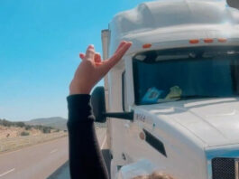 María Fernanda Garabitos, la dominicana que venció el alcoholismo, aprendió a manejar tráiler en NY y de eso vive