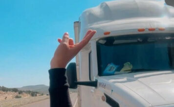 María Fernanda Garabitos, la dominicana que venció el alcoholismo, aprendió a manejar tráiler en NY y de eso vive