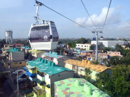 Línea 1 del Teleférico de Santo Domingo está cerrada hasta Domingo de Resurrección por mantenimiento