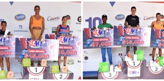Soranyi Rodríguez y Jilberto Santana ganan décima carrera 10K Carrefour