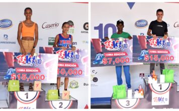 Soranyi Rodríguez y Jilberto Santana ganan décima carrera 10K Carrefour