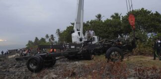 Chasis de vehículo sacado del mar Caribe corresponde a camión que conducía hombre desaparecido