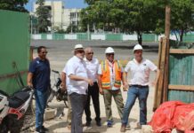 Presidente de LIDOM inspecciona trabajos en el estadio Tetelo Vargas