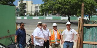 Presidente de LIDOM inspecciona trabajos en el estadio Tetelo Vargas