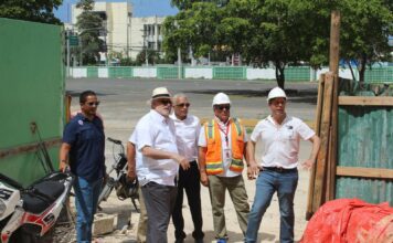 Presidente de LIDOM inspecciona trabajos en el estadio Tetelo Vargas
