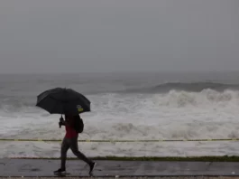 Emiten alerta meteorológica por vaguada y condiciones de peligro en la costa atlántica