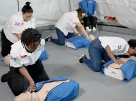 DAEH instala carpas de capacitación y asistencia médica en la Feria del Libro