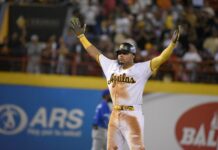 Águilas derrotan al Licey por cuarta vez corrida