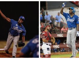 Liz y Aquino comandan victoria del Licey sobre los Gigantes