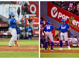 Alfaro y Leyba comandan triunfo del Licey sobre los Gigantes