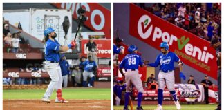 Alfaro y Leyba comandan triunfo del Licey sobre los Gigantes