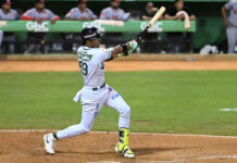 José Barrero pega el hit de oro en el triunfo de las Estrellas sobre el Escogido