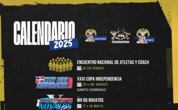 Anuncian fechas del Campeonato Nacional de Fisiculturismo y Fitness 2025