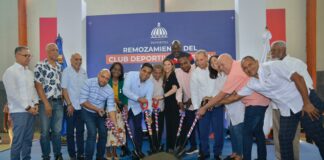Ministro Kelvin Cruz da inicio a remodelación del Club Luperón