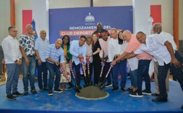 Ministro Kelvin Cruz da inicio a remodelación del Club Luperón