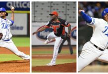 Génesis Cabrera, Luis Santos y Héctor Pérez vestirán el uniforme del Escogido