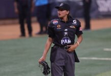 Wanda Rodríguez rompe barreras como primera mujer árbitro en un evento oficial de la CBPC