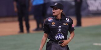 Wanda Rodríguez rompe barreras como primera mujer árbitro en un evento oficial de la CBPC