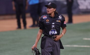 Wanda Rodríguez rompe barreras como primera mujer árbitro en un evento oficial de la CBPC