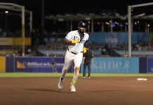 Caminero logra 40 HR y 100 RBI en primer año completo en MLB