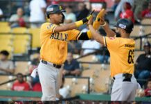 Escogido y Águilas dividen honores en doble cartelera