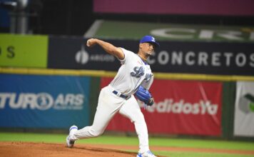 Abreu domina y guía blanqueada del Licey sobre Gigantes