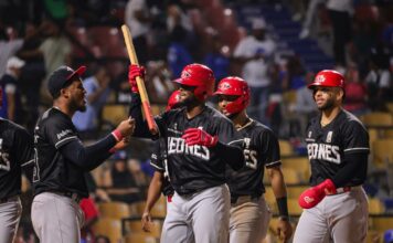 Canario lidera con dos HR paliza del Escogido al Licey