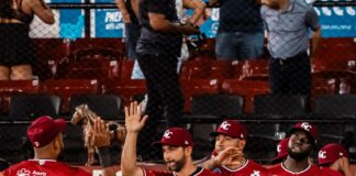 Rojas y De los Santos lideran victoria de Gigantes sobre Licey