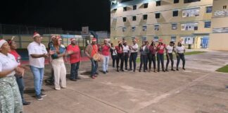 Aguinaldo de Alcaldía de Guerra alegra a internos de Las Parras