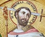 Sto. Tomás Becket, Obispo de Canterbury, Mártir. 29/12/25. Infraoctava de Navidad.