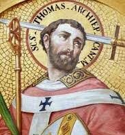 Sto. Tomás Becket, Obispo de Canterbury, Mártir. 29/12/25. Infraoctava de Navidad.