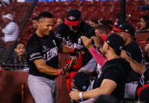 Leones dominan a Gigantes y conservan cima del Round Robin