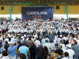 Carolina Mejía reafirma fortaleza con masivo acto de apoyo mientras rinde cuentas como secretaria general