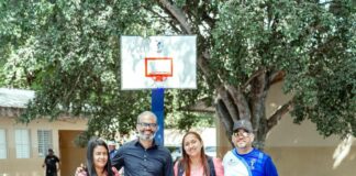 INEFI remoza cancha de Escuela Antonio Mena Pantaleón