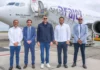Arajet recibe su nuevo avión 14 «Salto de Jimenoa»