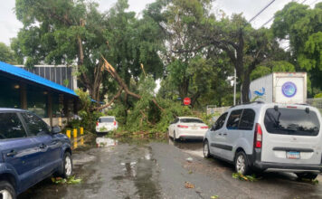 Se registra caída de granizo en Bayahíbe en medio de lluvias