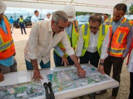 Luis Abinader supervisa obra de RD$12 mil millones en la avenida República de Colombia