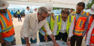 Luis Abinader supervisa obra de RD$12 mil millones en la avenida República de Colombia