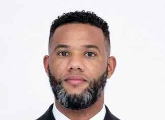 Fiscal Aurelio Valdez llega al tribunal para audiencia de solicitud de medida de coerción